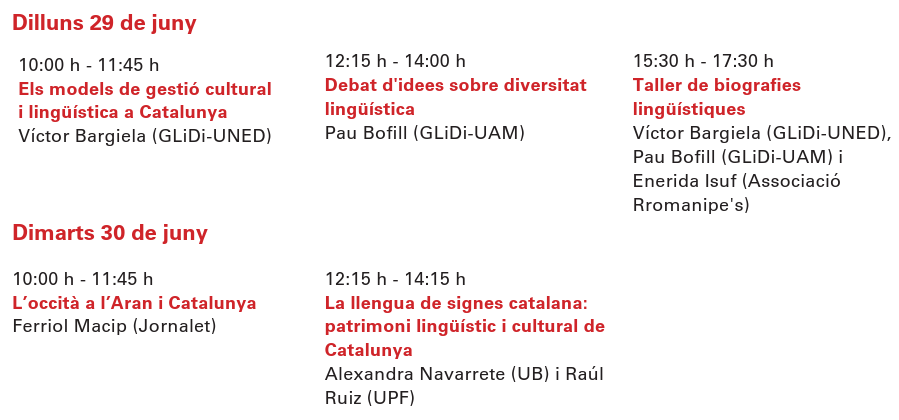 glidiUB's tweet photo. 👁‍🗨Ja heu ullat el programa de l'#EscolaCIEMEN 2026? 

♦️Del 25 de juny al 3 de juliol, la desena edició "Llengües d'aquí i arreu" concentra 36h de formació sobre la gestió de la diversitat lingüística a Catalunya. 

🏷️Apunteu-vos-hi aquí: https://t.co/OWNmZmj2k6 https://t.co/6L0RxqZVyv
