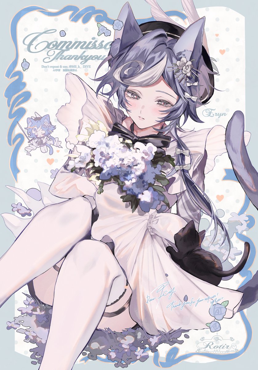 Mil_k_DIVE's tweet photo. commission 
ありがとうございました🤍 #skeb https://t.co/JqgTykV3aW