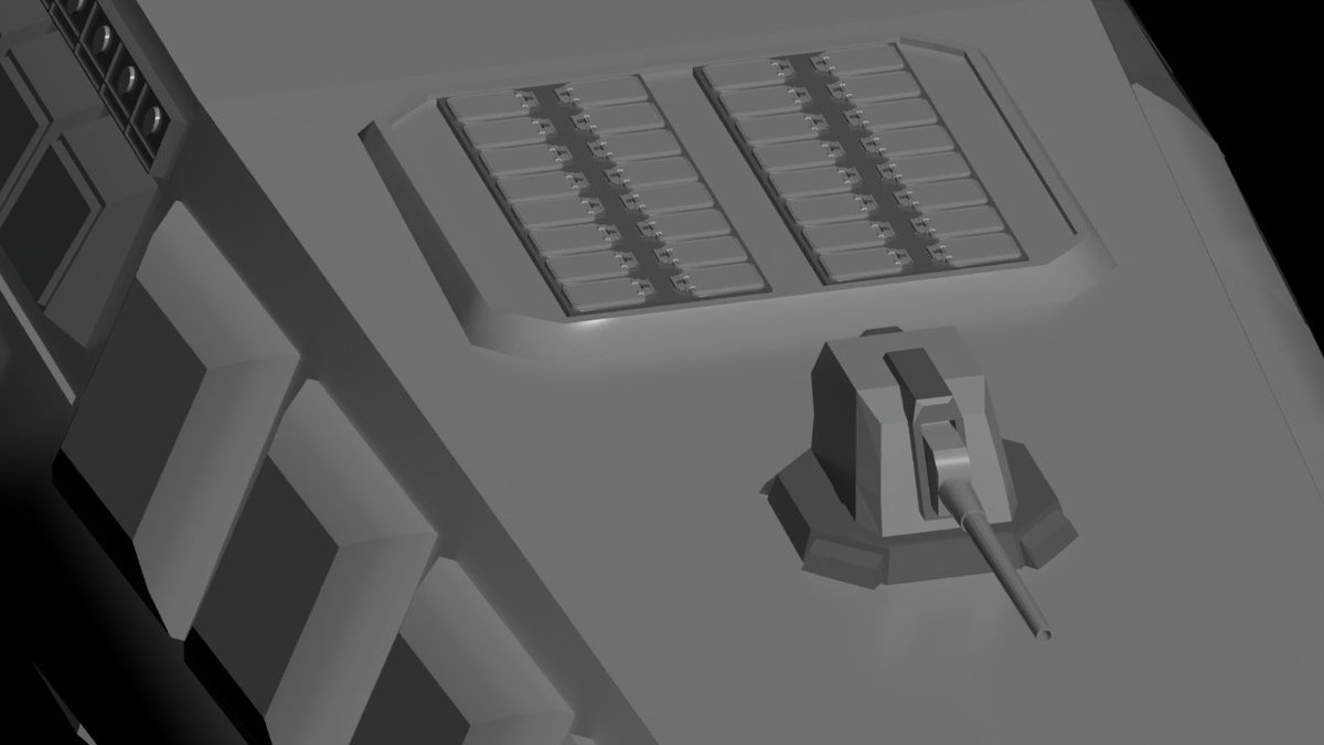 genmetsu_kii's tweet photo. I tried converting my old space frigate into a 3D model.

Not very familiar with the process, but watching the hull gradually take shape is quite interesting.

#Modeling #modelart
#Sci_Fi #SpaceBattleship 
#Starship #架空 #宇宙艦 https://t.co/wJ8RufDInY
