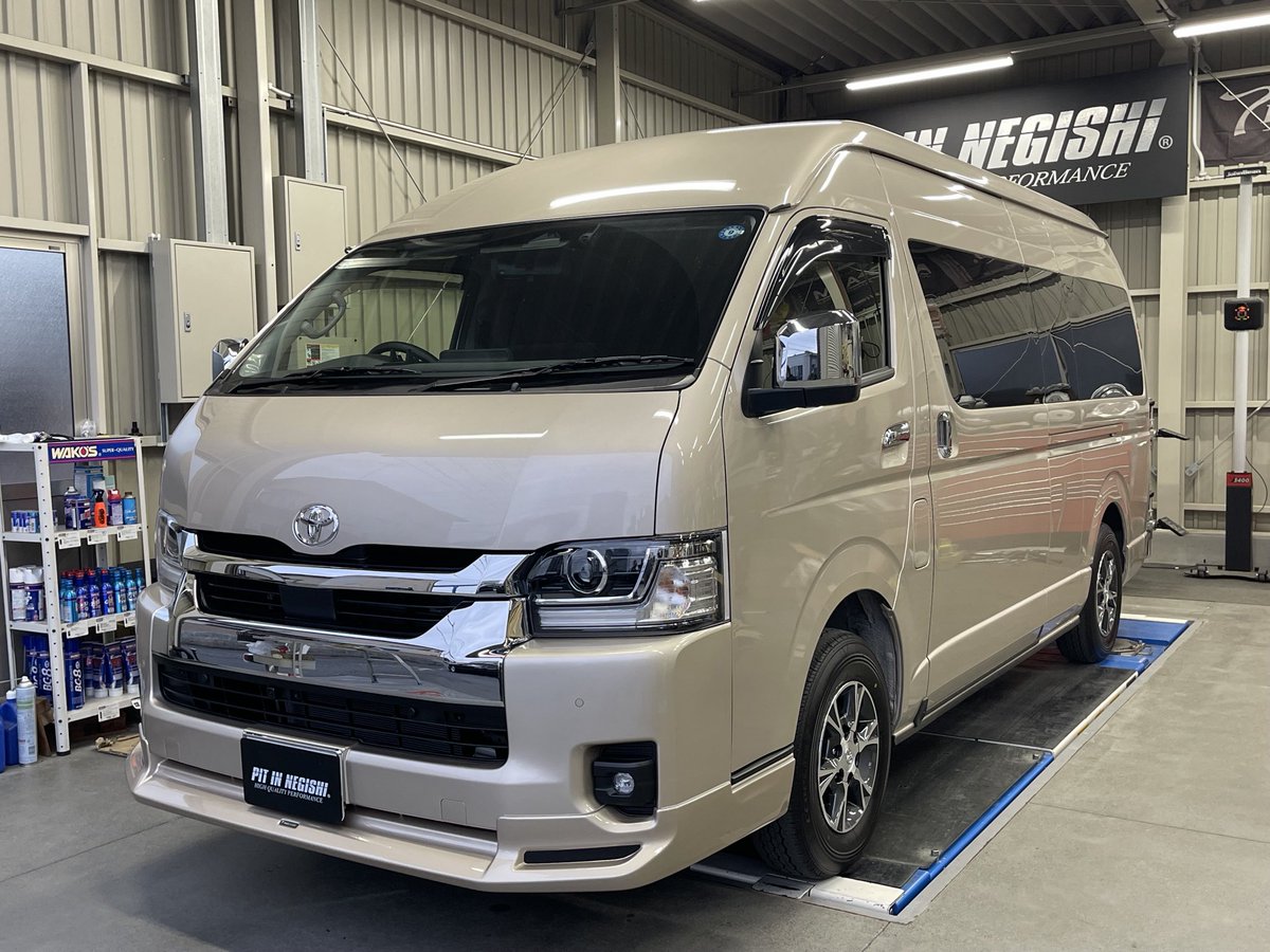 InNegishi's tweet photo. 新型ハイエース グランドキャビン
純正フォグランプ取り付け
純正フォグランプスイッチ取り付け
フロントモデリスタスポイラー 塗装取り付け
純正ドライブレコーダー取り付け
データシステムTVキット取り付け
リアフィルム施行
アライメント測定調整
ご注文、作業ご依頼ありがとうございました🚗✨

新車のお車でもハンドルのセンターのずれ等ありますので、気になる方は是非お気軽にお問い合わせください😊✨

https://t.co/aSc99sSA7X