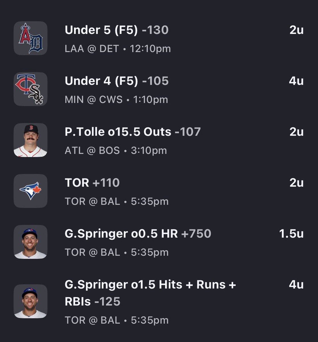 RobDFB's tweet photo. Thursday MLB Best Bets (05/28/26) ⚾️: https://t.co/TH2G5ZwT2R