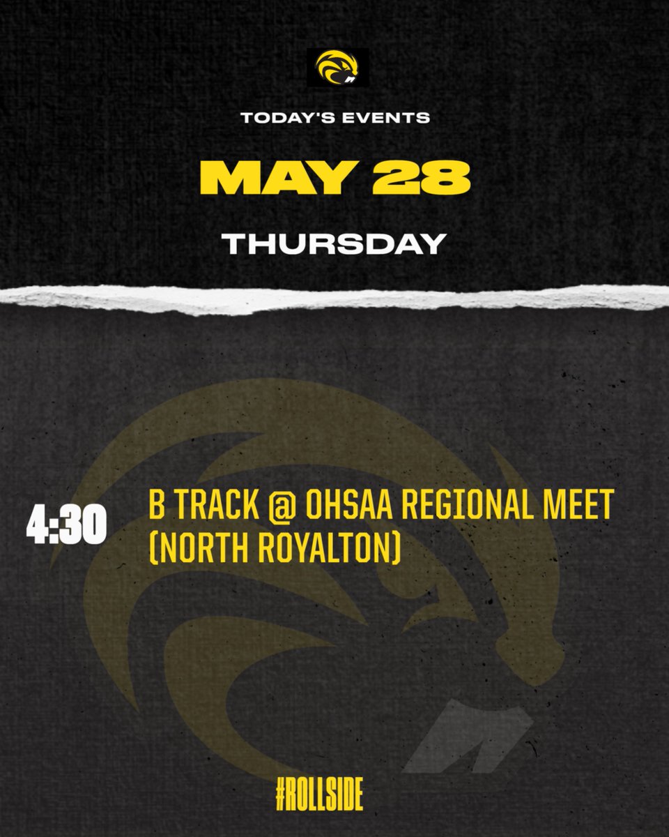 Riverside_athl's tweet photo. State meet bids on the line today. Good luck boys track! #RollSide https://t.co/S8LSLcbDCz