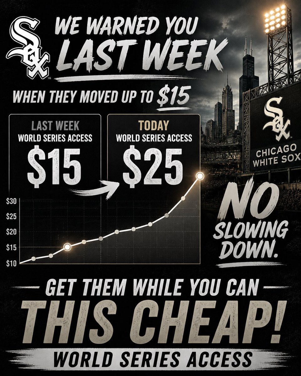ForwardFanHQ's tweet photo. @theblockspot Anything is possible. $25 only for World Series access 
🎟️https://t.co/IwLsXouBa9 https://t.co/sC5T66mhMv