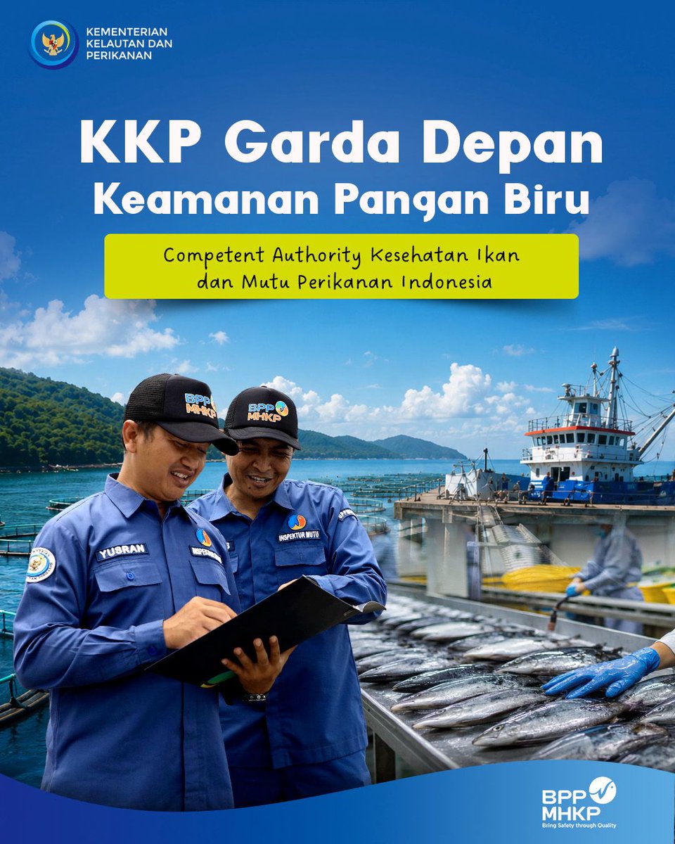 BKIPMPalu's tweet photo. #Sahabatbahari, KKP adalah Competent authority kesehatan ikan dan mutu perikanan Indonesia. https://t.co/TZfdSXKCWb