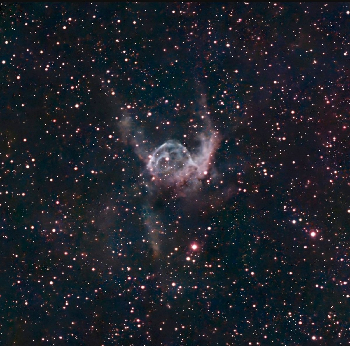 hugoatleti9's tweet photo. Hace poco capturé un casco vikingo cósmico!
La Nebulosa del casco de Thor o NGC 2359.
🔭 @Seestar_astro S50
Apilado en #Siril de 2 horas de subs de 10 segundos. Edición en @GIMP_Official
#Seestar #SeestarS50 #cielosESA #Astronomia #Astrofotografia #Astronomy #Thor @PlanetarioMad https://t.co/FwNMeP8ITd