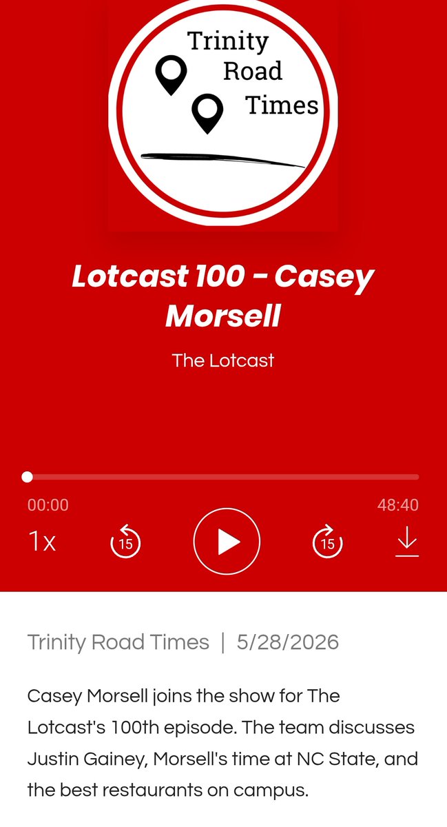 AlecLower's tweet photo. Lotcast 100 is upon us! 

@CaseyMorsell joins the show to talk about Justin Gainey, what makes a good perimeter defender, the RJ Davis sequence, Gumby's Pizza, and more. 

https://t.co/fo62aPPZ3E https://t.co/omyVQNaq4R