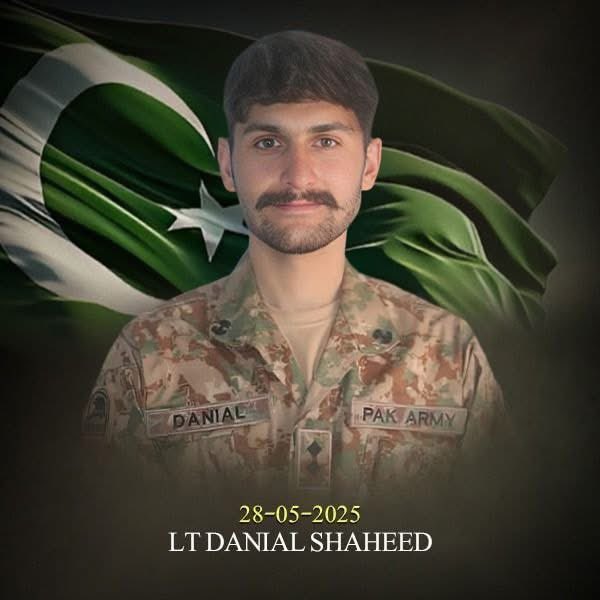 PakMilitary132's tweet photo. Freedom isn't Free - It Cost a Son a Day 💔🇵🇰

On night 28-29 May25, Trr attempted to attack a Security Forces CP in general area Shawal, NWZ

During intense fire exchange, Lt Daniyal who was leading his troops from front, fought gallantly &amp; embraced Shahadat along with his 3men https://t.co/i4gKK56ori