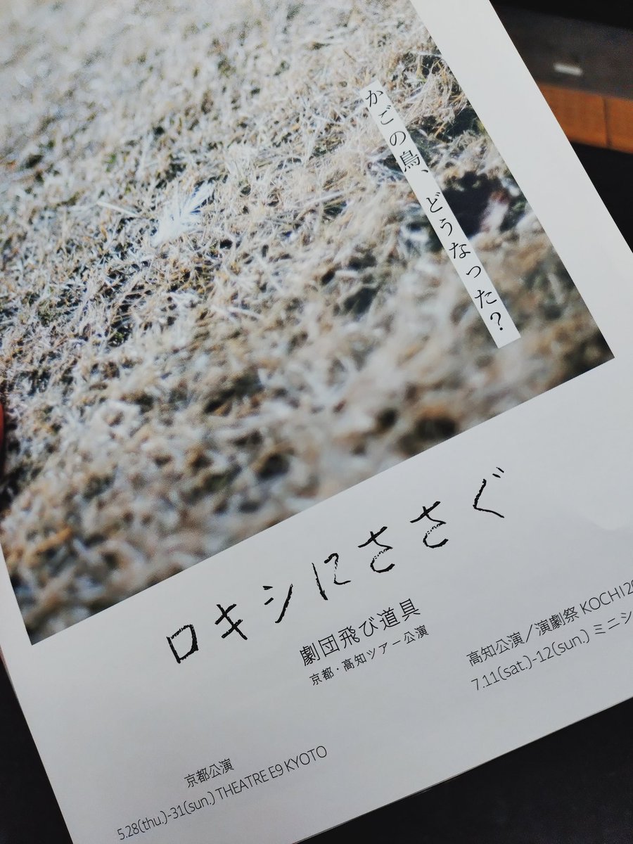 rinakiyama_r's tweet photo. 劇団飛び道具『ロキシにささぐ』観劇。
初日なのであまり詳しくは書けないけど面白かった！
初日感はところどころ見受けられたけど、しっかりヤップ島に連れてかれた。
少しずつ変わっていく日常は、きっとヤップ島だけではない。
今週末までE9で。
まだお席あるみたいです。是非に！ https://t.co/BpnaXNGFBC