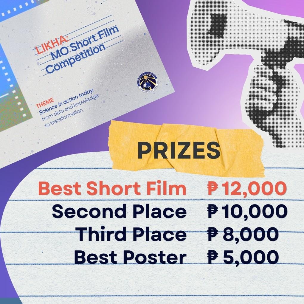 yeltemplanza's tweet photo. Calling all young Filipino filmmakers! 📣
May short film competition ang Manila Observatory! 🏆

Sali na sa LIKHA: MO Short Film Competition 🎬

Check the details below 👇
Follow them on IG and Facebook  @manilaobservatory160 

#likhashortfilm #scienceinaction #manilaobservatory https://t.co/FW8a9BDcuz