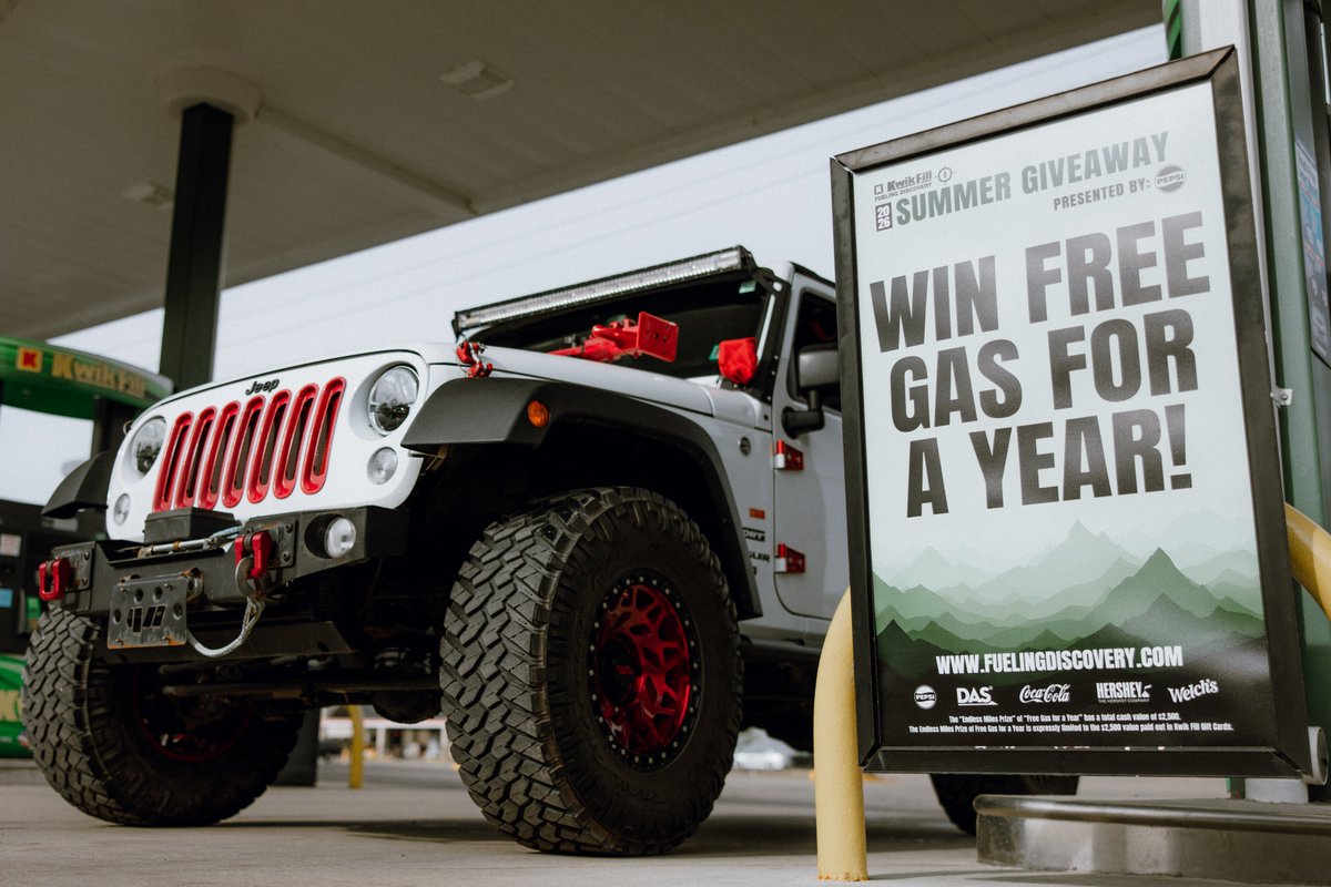 Kwikfill's tweet photo. This summer isn’t about rushing.
It’s about taking the scenic route, finding hidden gems, and making memories you’ll actually remember.

Fueling Discovery starts NOW!

#fuelingdiscovery #freegas #watkinsgleny #adventureawaits #kwikfillcountry https://t.co/rpGwbaCWto