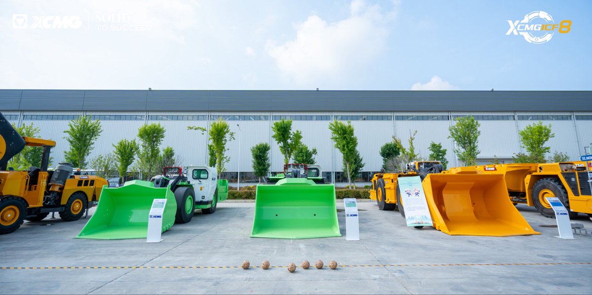 XcmgF's tweet photo. XCMG New Energy Underground LHDs 
Zero emission, low noise, ultimate underground mining performance.
Green power, safer &amp; smarter underground works.
Solid to Succeed.
#XCMG #XCMGICF8 #UndergroundMining #NewEnergyMachinery #ElectricLoader #MiningEquipment https://t.co/cQFag7o8MR