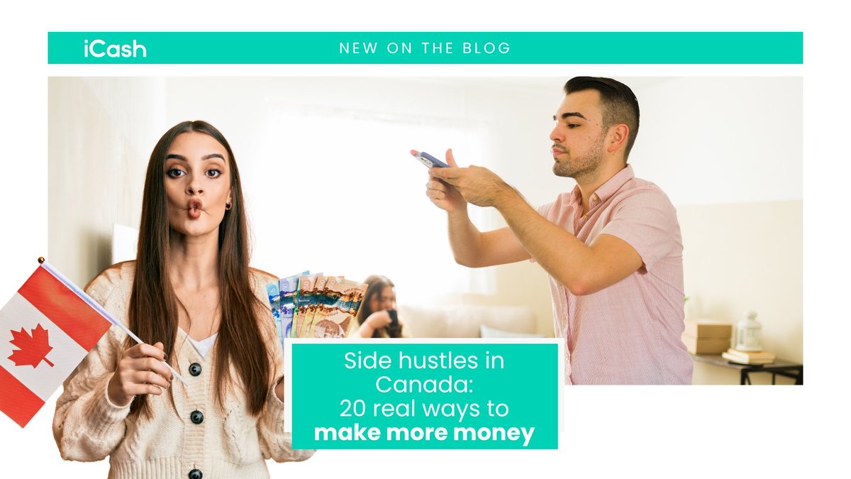 iCASH_ca's tweet photo. Looking to make some extra money this year? 💸
From freelancing and delivery gigs to online selling and creative side hustles, there are more ways than ever for Canadians to earn additional income on their own schedule.
Our latest blog breaks down 20 realistic side hustle ideas that Canadians are using right now to help bring in extra cash. 👀 
👉 Read the full blog: https://t.co/Q27G4WnlbO
Legal Disclaimers: https://t.co/y0RjsTUKx5