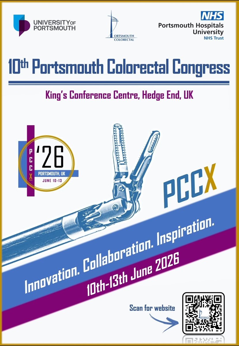 PColorectal's tweet photo. #PCCX 
NOT TOO LATE to register for the robotic surgical event of the year!
Don't miss out, few places still available for the PCCX - @escp_tweets Masterclass on 9/06/26!
Followed by 3 days packed of surgical knowledge and top class experience &amp; 10 LIVE OP PROCEDURES!
@JimkhanMD https://t.co/1A3rGplf4y