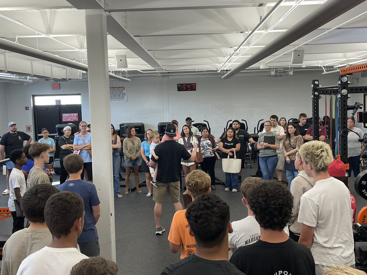 WarsawTigerFB's tweet photo. Last night we welcomed the Class of 2030 into the program!

Thanks to all those who attended Tiger Football Freshman Orientation! https://t.co/8MZyF9CaRd