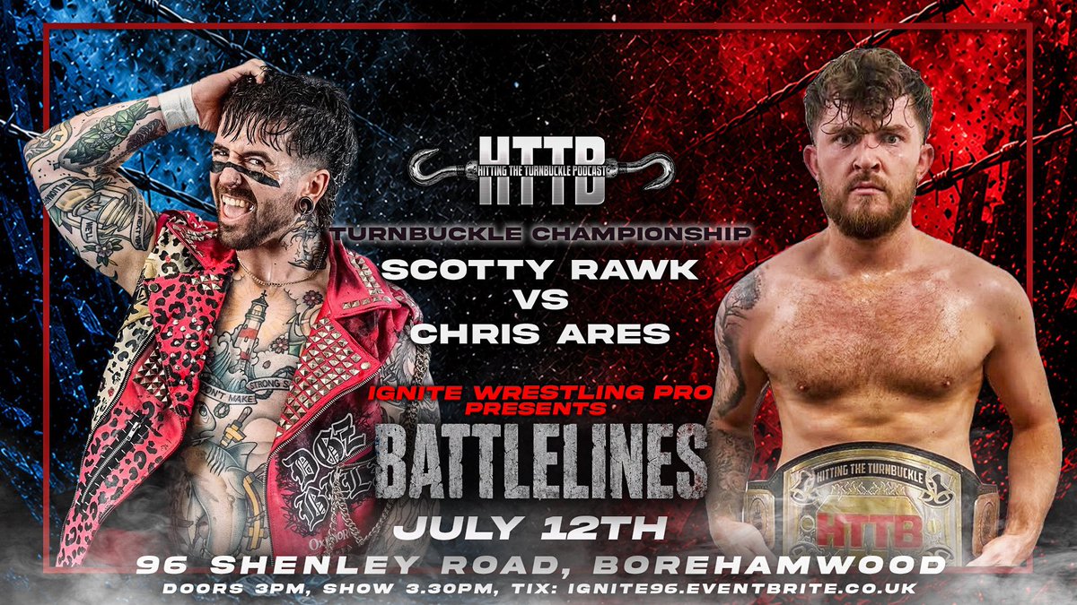 JohnersPNetwork's tweet photo. Make sure to get your tickets for what promises to be a belter of a show coming this July as @IgniteWresPro presents BATTLELINES

🎟️ https://t.co/cXXheD5IsL

#wrestling #wrestlingcommunity https://t.co/EgdlWhETkC