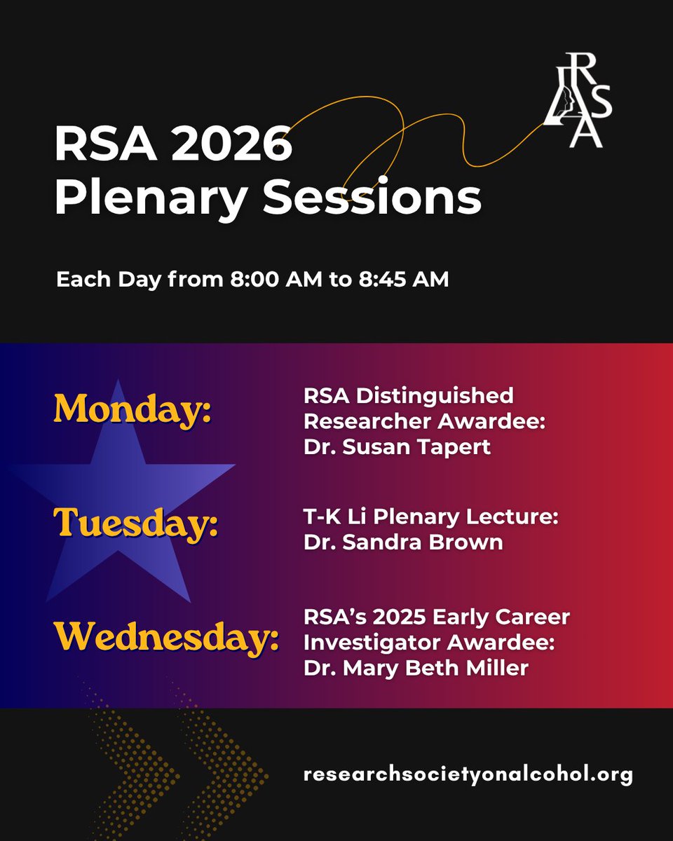 RSAposts's tweet photo. Don’t forget to plan around the amazing Plenaries at RSA! Happening Monday, Tuesday, and Wednesday mornings.

Grab coffee ☕️ and your notebook 📓 each morning, and get ready to be inspired!

#RSA2026 https://t.co/u0O0Q9QcHn