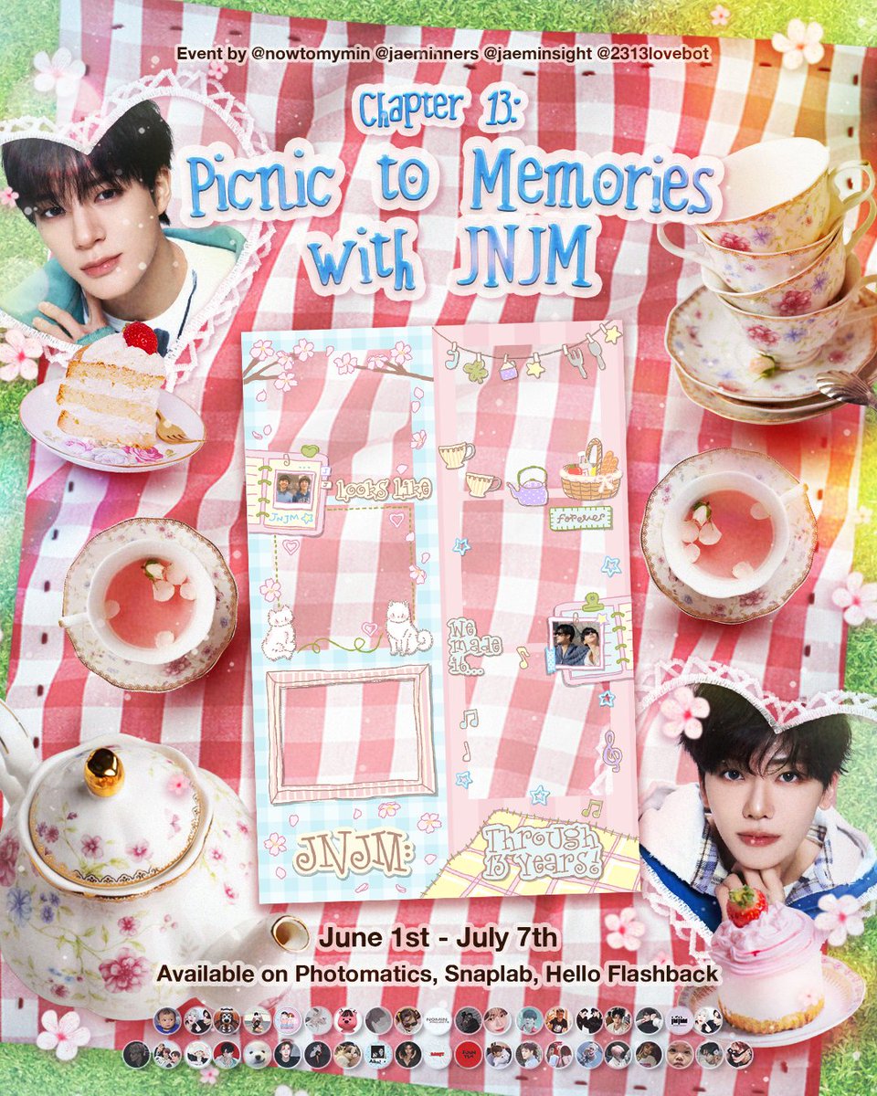 2313lovebot's tweet photo. 🌸 Chapter 13: Picnic to Memories with JNJM 🧺✨

📸 Photobooth event by
@nowtomymin @jaeminners @jaeminsight @2313lovebot

💌 “We grew, we stayed, and we bloomed into us.” 🌷

🗓️ June 1 – July 7, 2026
📍🇮🇩🇹🇭

share your moment with hashtag
#BloomingWithJNJM ✨ https://t.co/QEweZJIP0l
