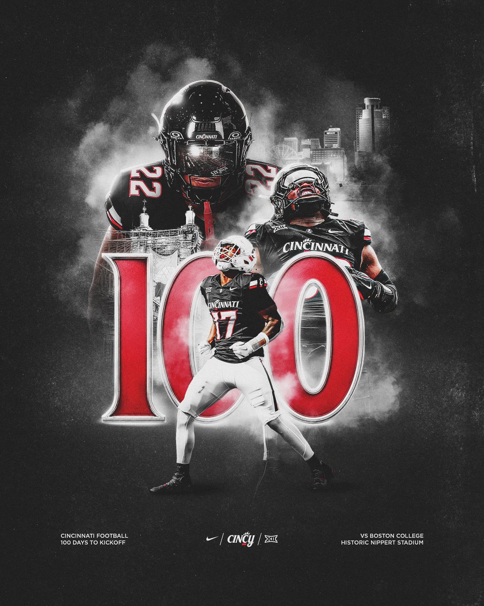 GoBearcatsFB's tweet photo. 100 DAYS TO KICKOFF

Let the countdown begin.

#GoBearcats https://t.co/zyeRYFvXYf
