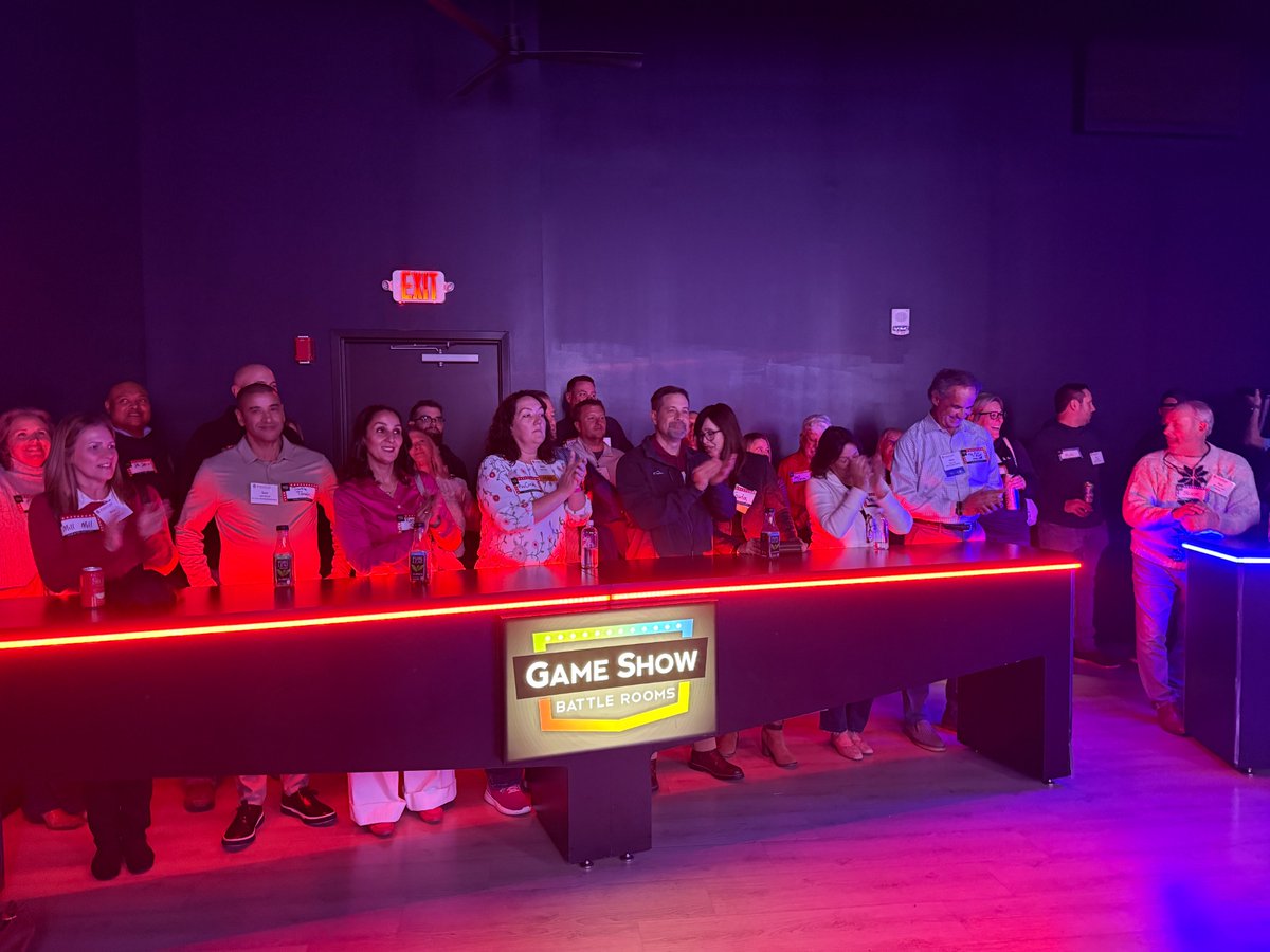 IFMASTL's tweet photo. #ThrowbackThursday to our IFMA St. Louis holiday social at Game Show Battle Rooms 🎉

Big energy, big laughs, big opinions about who should’ve won, and a night that also gave back with support for Heat-Up/Cool Down St. Louis.

Honestly, a top tier chapter night. 

#IFMAStLouis https://t.co/CsvJLOvxl4