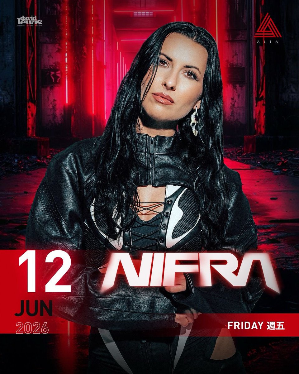 Nifra's tweet photo. #Taiwan, beyond excited I will be playing at #Alta in #Taichung! Can’t wait to see you all🔥 https://t.co/c94nDdMJmS