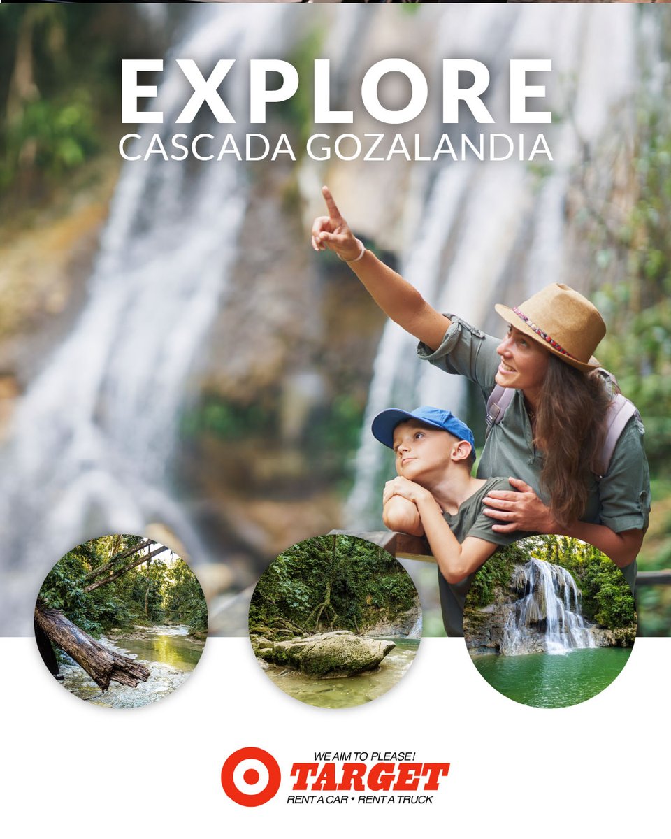 targetrac's tweet photo. Chase waterfalls and hidden beauty at Cascada Gozalandia. The journey is part of the adventure, so make sure you have the right ride to get you there comfortably. Book your rental with Target Rent A Car and start exploring. https://t.co/Fc9eMiXIqo https://t.co/cM0DaeS57W
