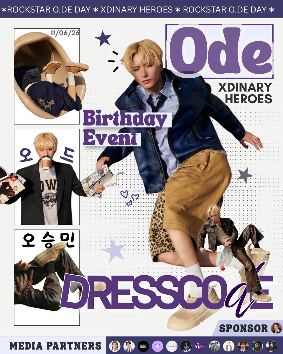 DRESSCOdE0611's tweet photo. 𝗗𝗥𝗘𝗦𝗦𝗖𝗢𝗱𝗘 : 𝟮𝟰𝘁𝗵 𝗔𝗻𝗻𝘂𝗮𝗹 𝗜𝘀𝘀𝘂𝗲

Xdinary Heroes #오드 Birthday Project
by @DRESSCOdE0611 

Writing a new chapter of love for our favorite synthesizer player ♬‧₊ ♪˚⊹

#DRESSCO_DE #ODE #XdinaryHeroes #엑스디너리히어로즈 https://t.co/Dczr6yEWVh