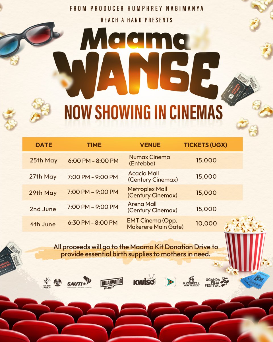 HumNabimanya's tweet photo. Teenage pregnancy, SGBV, and HIV are not just statistics; they are deeply personal realities affecting thousands of young girls across Uganda. Yesterday’s packed screening of #MaamaWange at @CinemaxUg was a clear message that our community is ready to confront these vulnerabilities head-on.

When we create and support films like this, we are doing more than celebrating local talent. We are using the screen to expose the systemic dangers facing young girls and provide a blueprint for how society can better protect them. By linking the film directly to action, where every ticket purchased buys essential supplies for needy young mothers, we are bridging the gap between awareness and tangible support.

Leadership means using every tool at our disposal to advocate for the marginalised. By blending authentic stories with targeted impact, we can rewrite the future for young women across the country.

I am grateful to everyone who filled the cinema and stood with us. The journey to change lives through storytelling continues.

#MaamaWange #EndSGBV #HIVAwareness #SocialImpact #UgandanCinema #RAHUat15