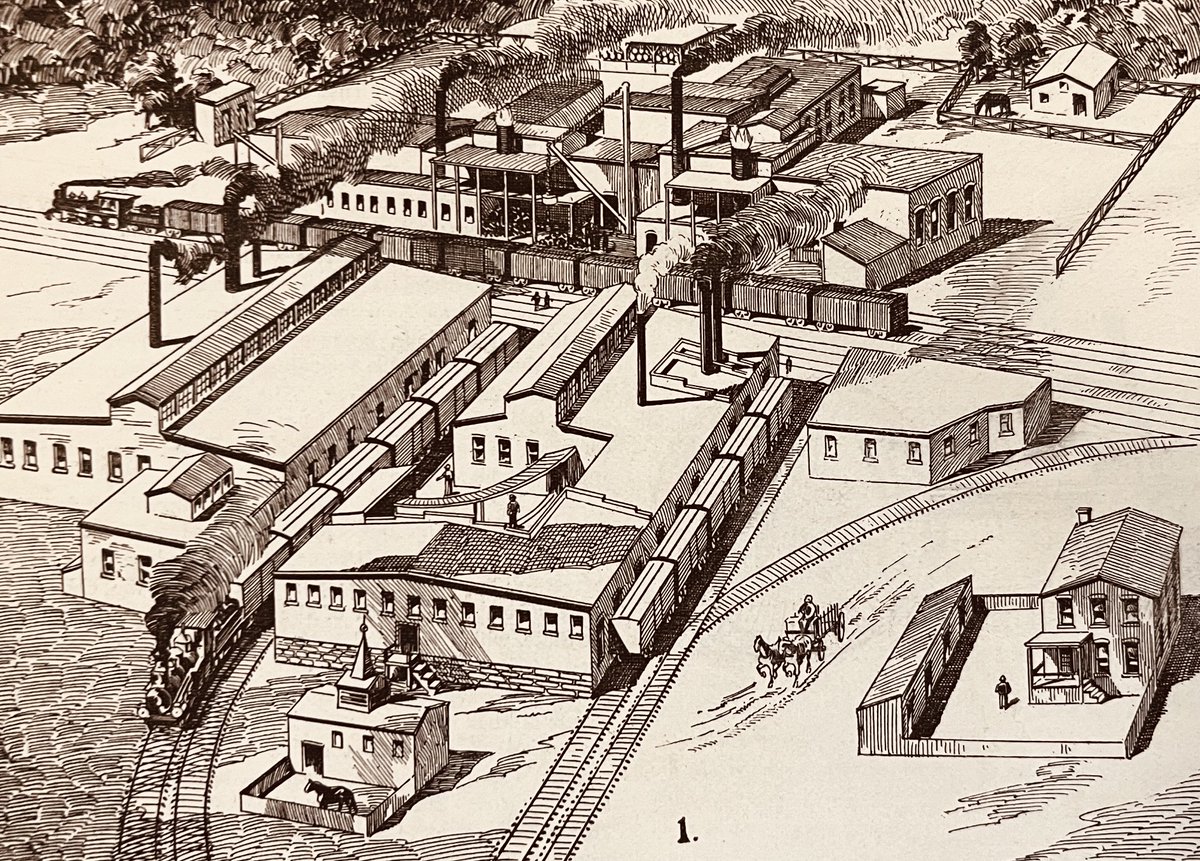 STCCHS's tweet photo. In the 1890 Leslie’s spread on East St. Louis, industry features prominently. See the key to identify the factories.

The city became an economic powerhouse in the late 19th century, with all of the positives and negatives wrought by industrial development. https://t.co/wJGFxgX2Wx