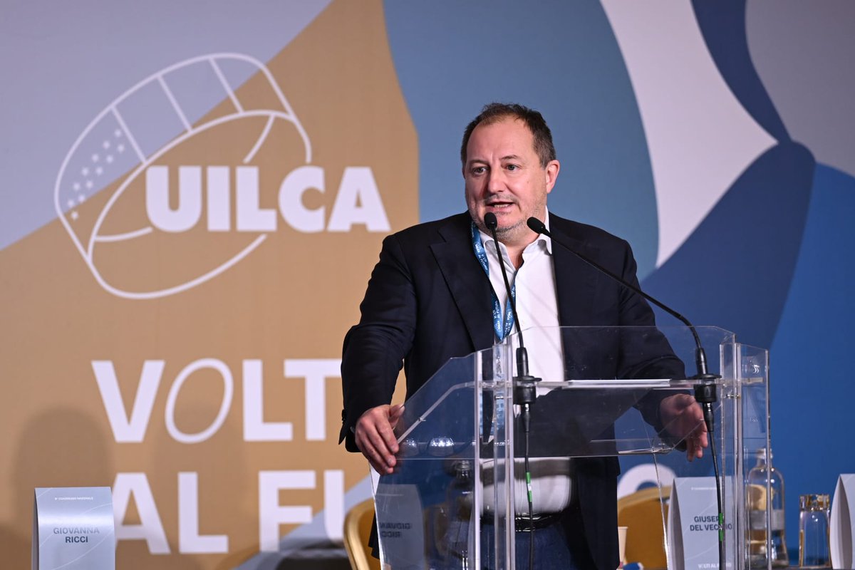 Uilcanetwork's tweet photo. 🔵 #UilcaVoltiAlFuturo 
L'8° Congresso Nazionale #Uilca ha riconfermato Fulvio Furlan segretario generale Uilca all'unanimità. Eletta la nuova Segreteria Nazionale

🔗Leggi il comunicato stampa
https://t.co/VzIhSODKJs

#VoltiAlFuturo #CongressoUilca2026 https://t.co/LGFIsIbAZK