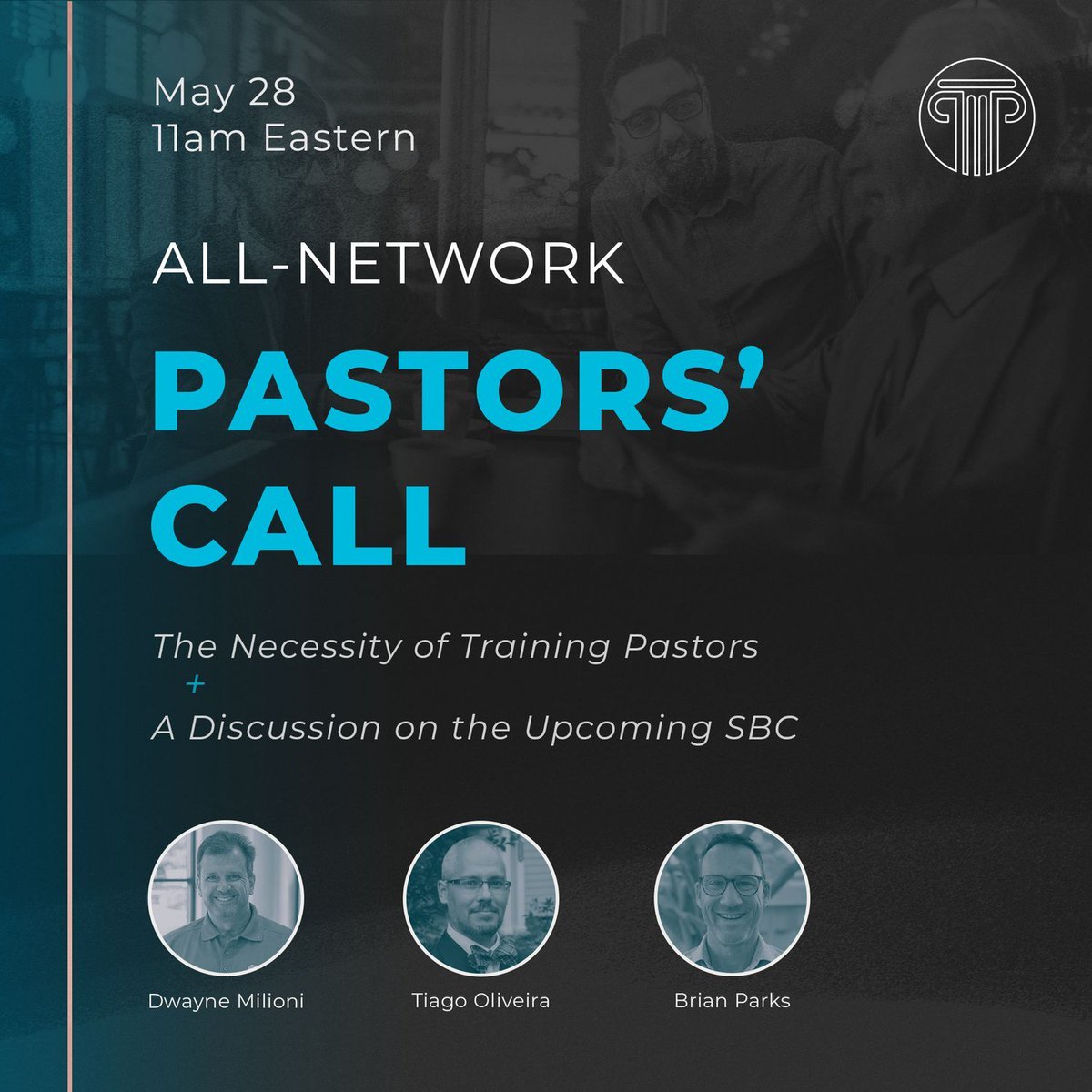 pillarnetwork's tweet photo. Pastors, join us today for our All-Network Pastors’ Zoom Call at 11:00AM Eastern/New York Time! We will have a panel discussion on the necessity of training pastors and a discussion on the upcoming SBC in Orlando. https://t.co/NoaaEKkKrj
