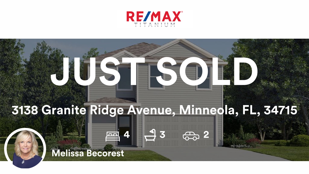 mbecorest's tweet photo. 🛌 4 🛀 3 🚘 2
📍 3138 Granite Ridge Avenue, Minneola, FL, 34715

My latest sale on RateMyAgent.
DBPR SL3368189
https://t.co/nUkud1fxK2

...
#ratemyagent #realestate #REMAX_Titanium_Group https://t.co/tMZd7OrQFK