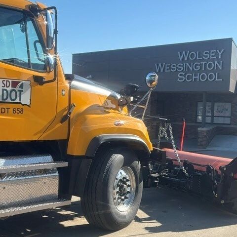 SouthDakotaDOT's tweet photo. Students in kindergarten through second grade at the Wolsey-Wessington School recently got a close-up look at the world of highway maintenance during a “Touch a Truck” event provided by the SDDOT Huron Area staff.  

📸 Travis Roberts and Cody Ulmer from the #SDDOT https://t.co/OuZKiC0b5c