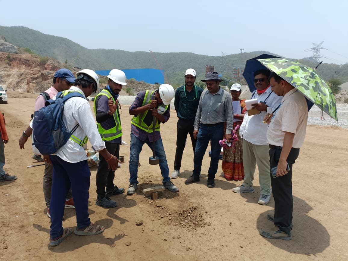 csmrsdelhi's tweet photo. CSMRS team visited the Polavaram Irrigation Project, Andhra Pradesh for Quality Assurance works in GAP-I of the Main ECRF Dam on 27th May, 2026 and conducted the in-situ tests on clay core of Main ECRF Dam.
#PolavaramIrrigationProject 
#AndhraPradesh 
#JalShakti 
#CSMRS 
#15CrHarGharJal