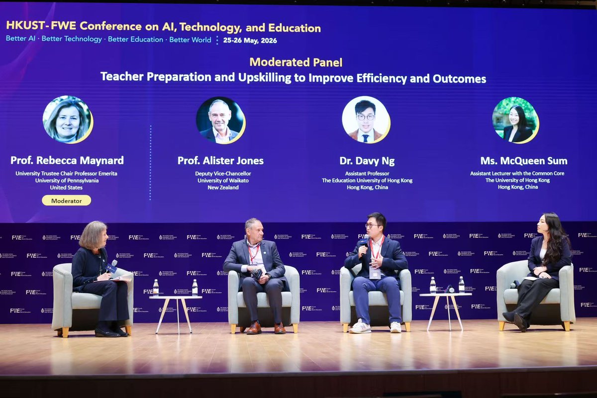 ET_EasyTransfer's tweet photo. @ET_EasyTransfer Founder and President @gao_et and Partner Guohao Sun attended the HKUST–FWE Conference on AI, Technology, and Education at @hkust. The event featured keynote talks, panels, and discussions on AI in education, teacher upskilling, and the future of learning. https://t.co/01jVXIdR4t