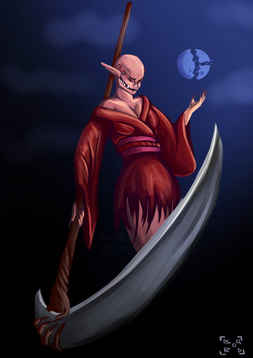 Made4Slicing's tweet photo. I wanted to give Vora the same treatment I gave Io and Jenos In a recent post, but ended up going completely overboard and making her a folklore monster. | #paladins #paladinsart #paladinsfanart #paladinsgame #fanart #digitalart https://t.co/a6tlJ6wO5a