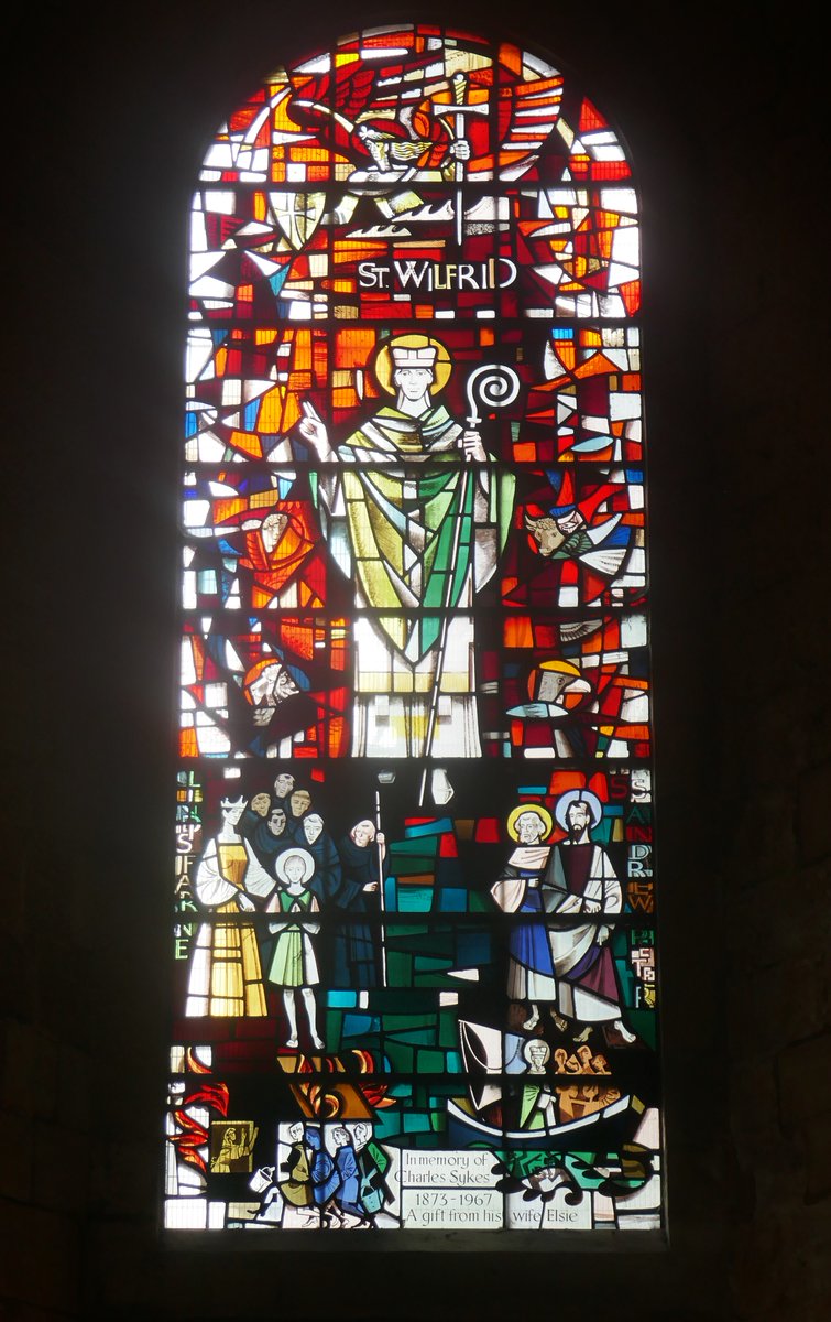 KWCook57's tweet photo. #OhHello to St Wilfrid in #Ripon Cathedral #StainedGlass https://t.co/xivkgh4XxV