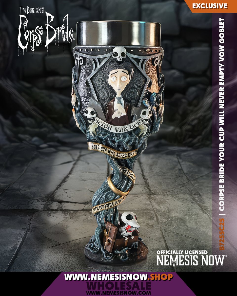 NemesisNow's tweet photo. Forever yours… on display or in use? 💙
Explore the Corpse Bride collection at https://t.co/DEa8lsYEvc
 — which piece would you choose first?

#CorpseBride https://t.co/TSGtmeGwCd