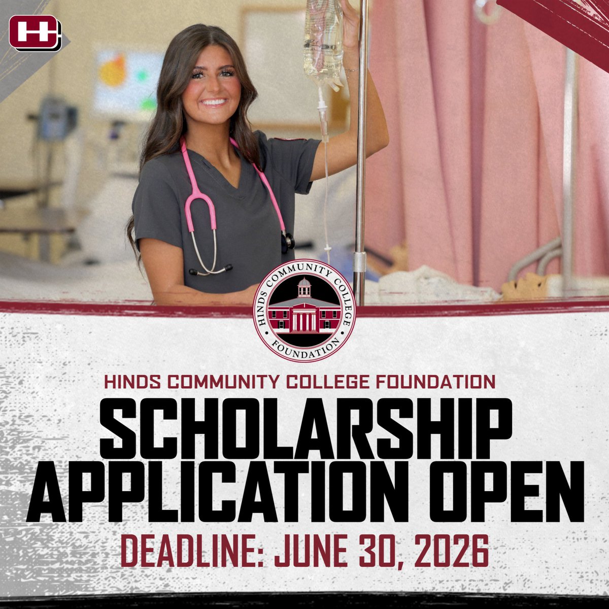 HindsFoundation's tweet photo. Our @HindsCC Foundation Scholarship portal opens today for summer applicants! Don't miss out on more than 800 scholarship opportunities at Hinds. Apply today at the link below! #AllInForHinds #Scholarships

Link: https://t.co/cEeUCB2Opm https://t.co/ElEKRZZM6r
