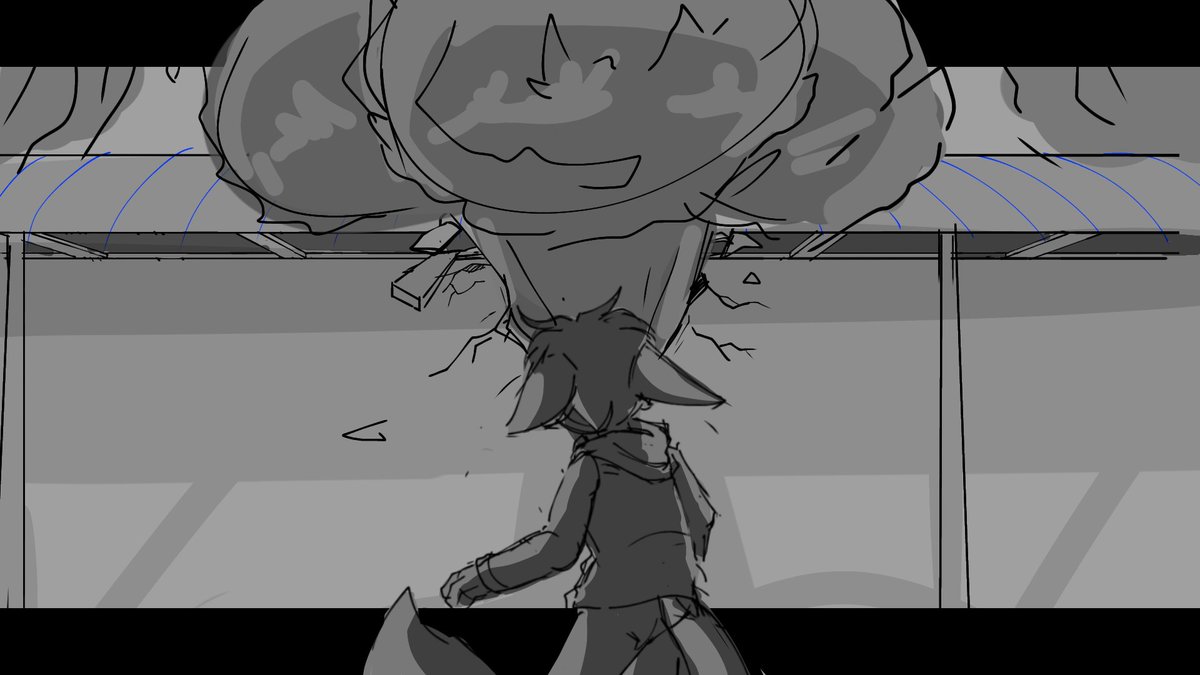 FelixOvad's tweet photo. Redrawing an old scene cuz people keep mistaking it for a branch. Nah man Felix almost got slimed by a whole ass 🌳 https://t.co/HmkVqYN53r