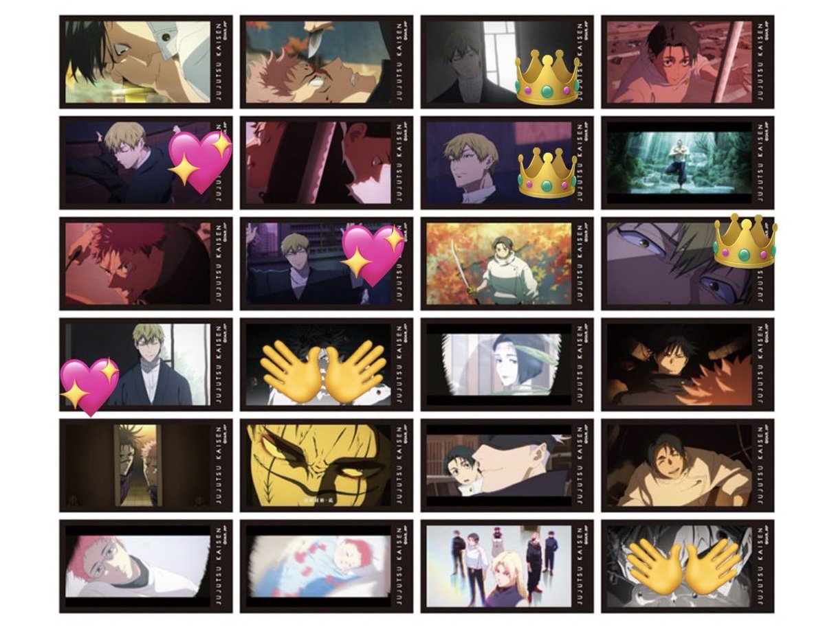 Fc4Vs's tweet photo. 【交換】呪術廻戦 死滅回游 TOHO トレーディング ミニカード vol.1 vol.2

譲：画像印ないもの

求：同種 直哉 👑＞💖

︎✿郵送交換希望
✿vol.1⇔vol.1、vol.2⇔vol.2優先です
お気軽にお声がけください🙇‍♂️ https://t.co/6cbcJ3NYCg
