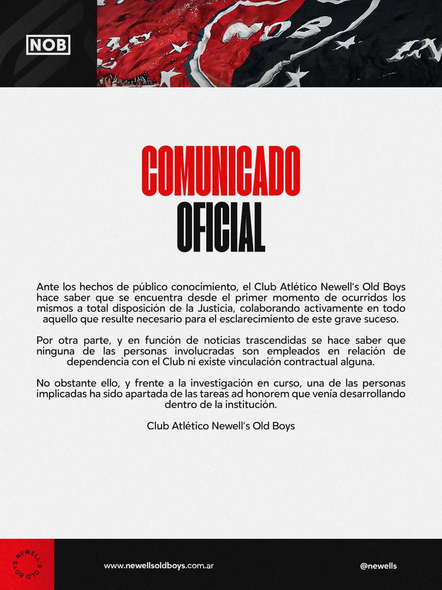 Newells's tweet photo. Comunicado oficial 📋 https://t.co/j4EAvIxNwh