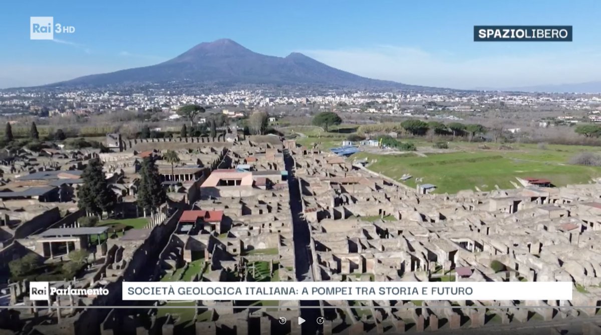 SocGeol's tweet photo. 📢Vi ricordiamo che è andato oggi in onda su Rai Tre, all'interno della rubrica Spaziolibero - Rai Parlamento, il servizio "A Pompei tra storia e futuro", a cura della Società Geologica Italiana. 
🔗La registrazione è disponibile al link: 
https://t.co/zoMZgh0Zev https://t.co/rtPOOk7Mdu