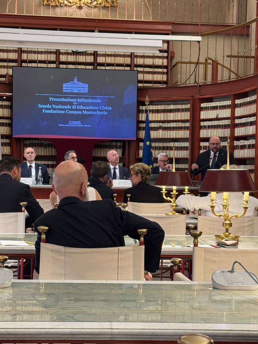 AngeloLucarella's tweet photo. Ieri sono intervenuto alla #Cameradeideputati per la presentazione istituzionale della Scuola Nazionale di Educazione Civica della Fondazione Campus Montecitorio.

Come team leader responsabile degli #Esteri ho illustrato quale sarà l’azione formativa. https://t.co/6f5cQHDRzs