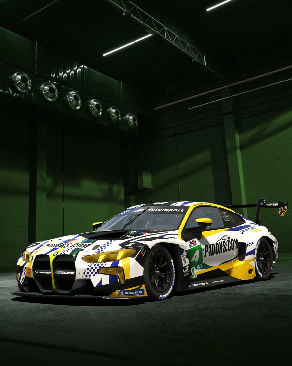 DeltaRacingbr's tweet photo. Introducing our La Sarthe 24 livery🚨

Inspired by the iconic BMW 320i Art Car, our BMW M4 GT3 EVO arrives carrying a design that blends heritage, creativity, and endurance racing spirit. 🎨

reimagined for a new challenge. 💙💚💛

See you at La Sarthe. 

#WeAreDelta #LaSarthe24 https://t.co/7528jEG7j8