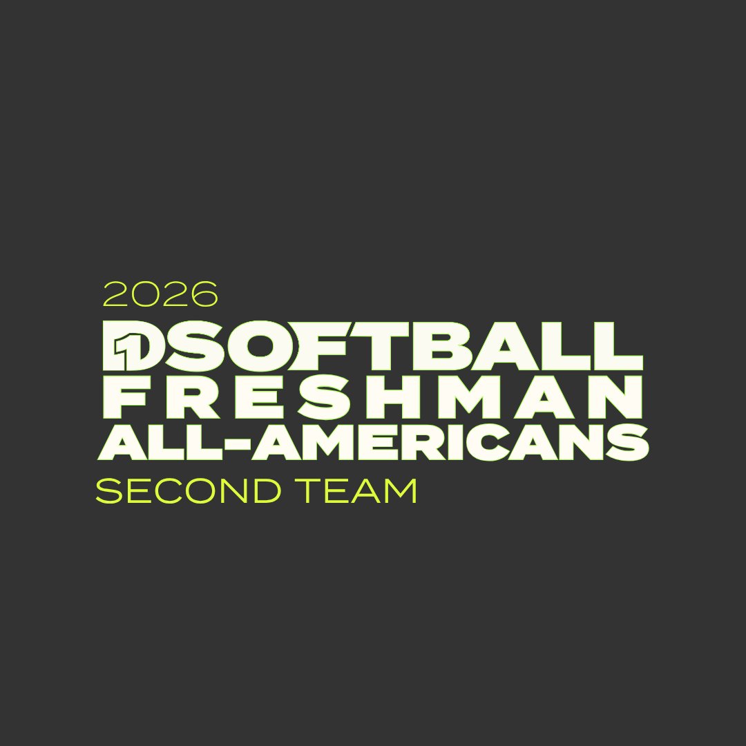 D1Softball's tweet photo. Meet the D1Softball Freshman Second Team All-Americans for the 2026 season.

🔗 https://t.co/OX1fQStASx

(2/2) https://t.co/TO1p7X89UV