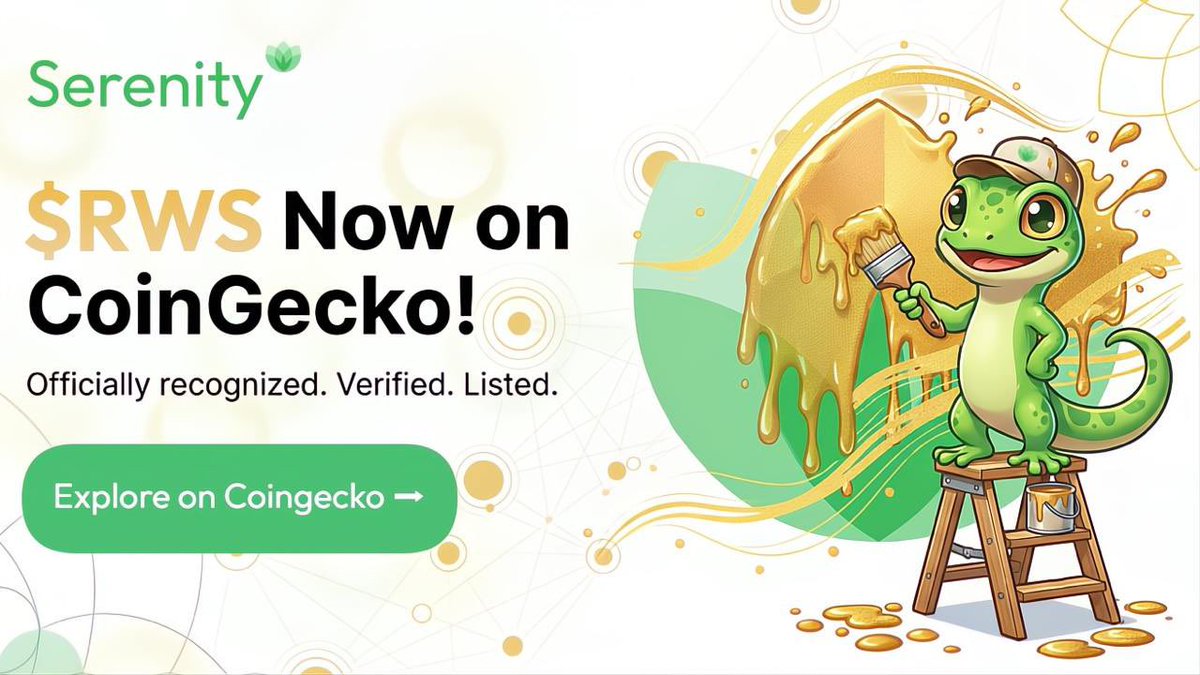 SerenityStech's tweet photo. $RWS DATA UPDATE

Our token data on CoinGecko has been fully corrected and now reflects accurate, real-time information.

You can track $RWS here 👇
https://t.co/exHEs12qeS

CoinMarketCap update is coming next. Stay tuned. https://t.co/Hv3eVUB59v
