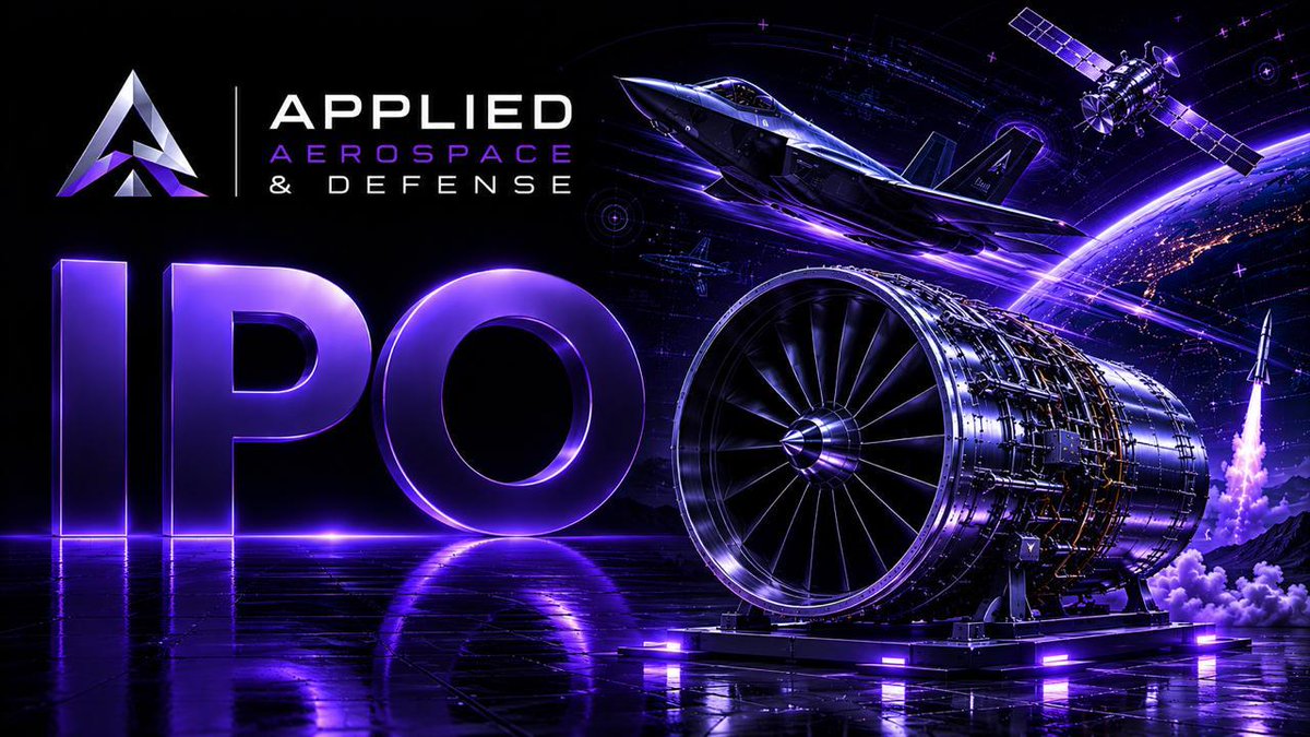 fintchone's tweet photo. ✈️ New IPO: Applied Aerospace & Defense (#AADX)

A new IPO is now available in the Fintch app.

Applied Aerospace & Defense is a Huntsville, Alabama-based vertically integrated defense-industrial manufacturer. Formed in December 2025 through a merger of two historic subcontractors - Applied Aerospace (est. 1954) and PCX Aerosystems (est. 1900). Controlled by Greenbriar Equity Group. 11 manufacturing facilities, ~1.5M sq ft. 83% of revenue from US government contracts.

Bet on: first public pure-play precision defense manufacturer embedded in F-35, B-21, and next-gen missile programs designed for 20-30 year lifecycles + SpaceX, Boeing, Northrop Grumman, ULA, Blue Origin as anchor Space & Launch customers + $1.06B contracted backlog (March 31, 2026) + $3.8B weighted pipeline + vertical integration from engineering through serial production to lifecycle sustainment creates structural switching costs + DoD FY2026 budget at $960B (+11.6% YoY, a record) + NATO commitments to 5% GDP defense spending as structural tailwind.

📊 Key terms
- Price range: $18-21 per share
- Shares offered: 32,500,000
- Gross proceeds: $585-682.5M
- Market cap: ~$3.33B at midpoint ($19.50)
- Exchange: NYSE
- Ticker: AADX
- Pricing: June 2, 2026 | Trading: June 3, 2026
- Lock-up: 93 days
💰 Financials

- FY2025 revenue: $498.8M (+24.8% YoY)
- Pro forma FY2025 revenue (incl. CBI acquisition): $604.3M
- Q1 2026 revenue: $134.4M (+21.0% YoY)
- FY2025 Adj. EBITDA: $117.9M (+40.4% YoY); pro forma: $141.9M (23.5% margin)
- Q1 2026 Adj. EBITDA margin: 19.8% - declining from 22.8% in Q1 2025
- Total debt: $1,017.8M | Debt/EBITDA: ~7.2x
- Nearly all IPO proceeds ($589M of $634M net) directed to debt repayment - classic PE deleveraging, zero growth capital
🎯 Thesis
Three segments: Space & Launch (~35-40% of revenue) - structural components and separation systems for rocket programs; Defense Aviation (~30-35%) - aircraft subsystems for F-35 and B-21 Raider; C5ISR & Precision Strike (~25-30%) - guidance systems and command infrastructure for Raytheon, L3Harris, GDLS. The moat is vertical integration - AAD reduces subcontractor count in prime contractor supply chains and becomes structurally embedded over multi-decade platform lifecycles. Platforms in production are designed for decades of operation, making sustainment revenue highly predictable.

Most direct comparable: TransDigm Group (NYSE: TDG) - trades at ~25x EBITDA. AADX priced at ~26.5x EV/EBITDA at midpoint. Key difference: TransDigm runs 40%+ EBITDA margins vs AAD's 23.5%.
Key risk: $1.0B debt post-IPO at 7.2x leverage. GAAP net loss widening in Q1 2026 ($15.1M vs $7.3M in Q1 2025). Declining EBITDA margins quarter-over-quarter.

🏛️ Co-lead bookrunners:

Morgan Stanley, Jefferies. Joint bookrunners: BofA Securities, RBC Capital Markets, Guggenheim Securities, Baird, Stifel, Wolfe | Nomura Alliance.

📅 Deadline: June 2, 2026 (inclusive)
📲 Explore the deal in the Fintch app:
https://t.co/CqMT1GPNnI