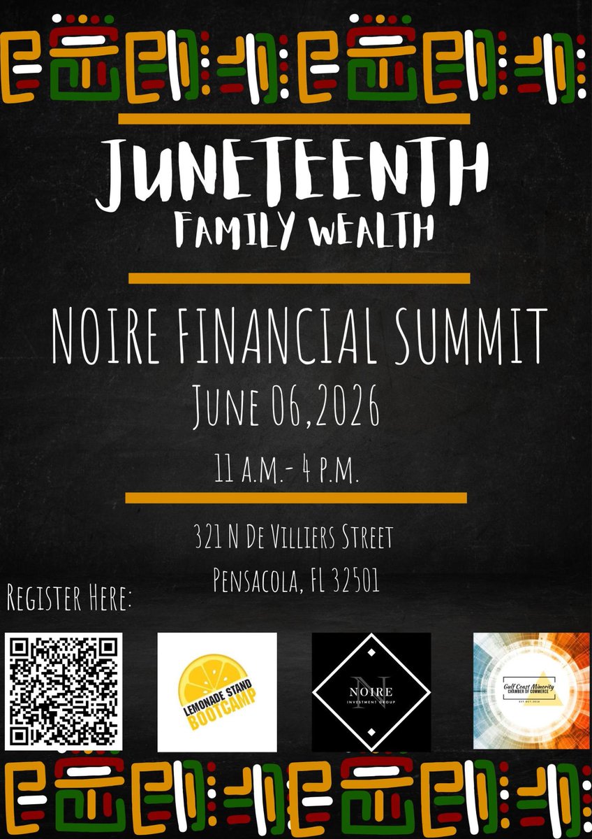 lemonadestdbcmp's tweet photo. We are partnering with Noire Investment for their 2026 Noire Financial Summit/Family Wealth Tickets, Saturday, June 6  •  11 AM - 2 PM | Eventbrite  https://t.co/LDqxbrZfan  

Hope to see you there.

#LemonadeStandBootcamp #NoireInvestment #MoneyMatters https://t.co/PdoeMThn55