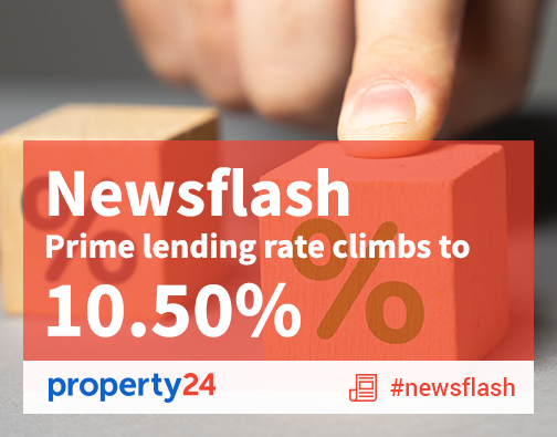 property24's tweet photo. BREAKING NEWS! The Monetary Policy Committee (MPC) decided to increase the repo rate by 25 basis points, to 7%, bringing the prime lending rate to 10.50% effective from 29 May. https://t.co/T1OVW7CbYJ