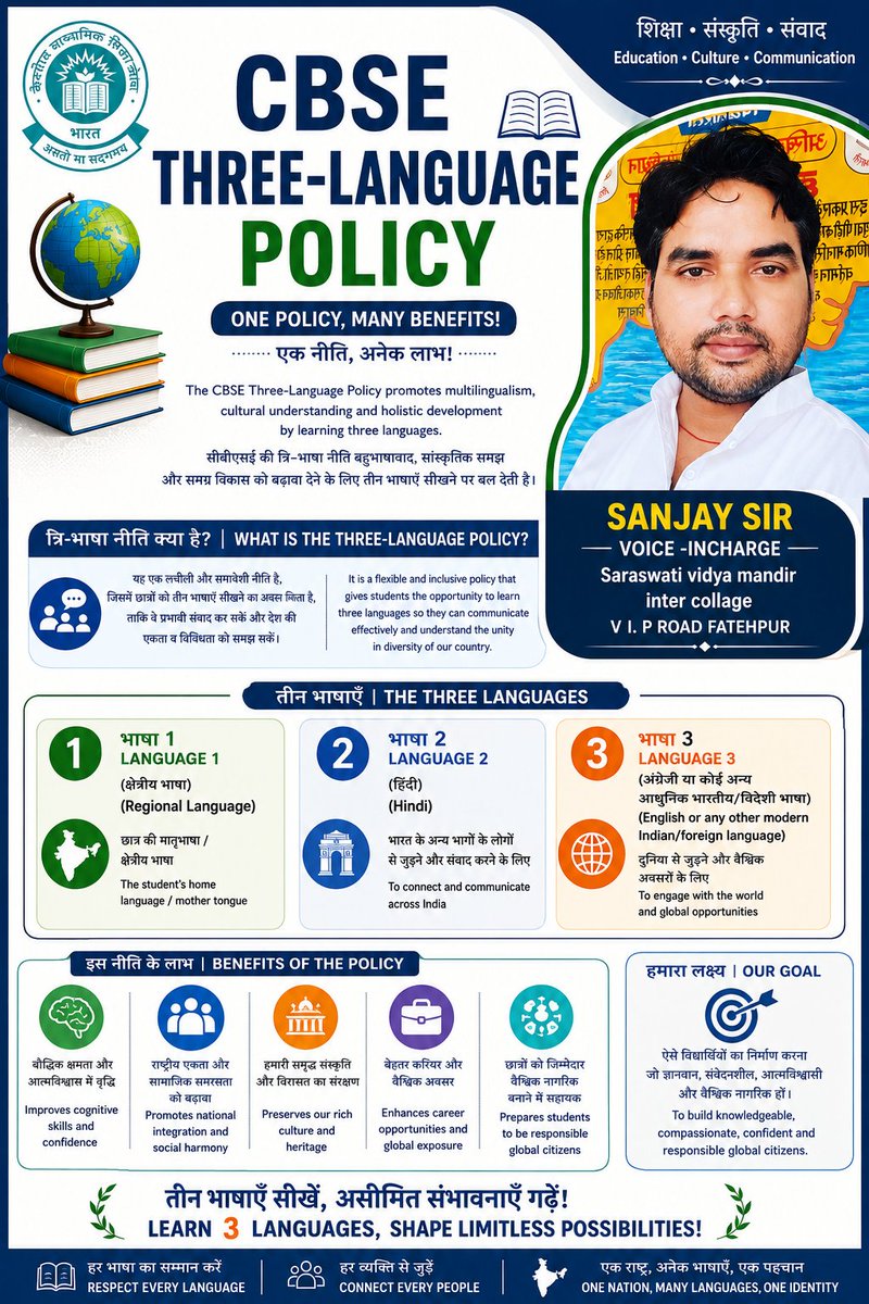 sanjaysirfateh1's tweet photo. #ThreeLanguagePolicy
#CBSE
#threelanguageonefuture https://t.co/0bP2oFIhUN